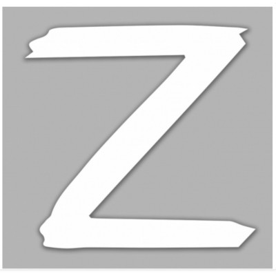 Автонаклейка буква Z        25*25см